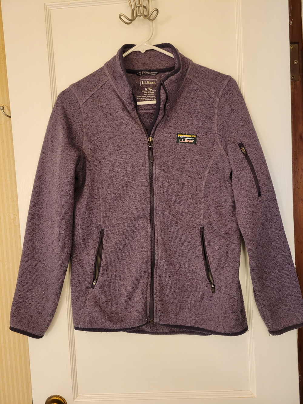L.L.Bean Purple Full-Zip Sweater Fleece Jacket